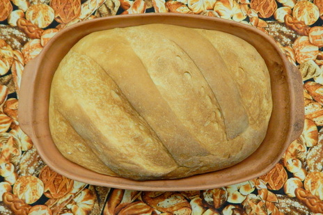 Clay Bread Baker, Unglazed Earthenware Oven Round Pan, Traditional Lead  Free Healty Terra Cotta Cookware. 